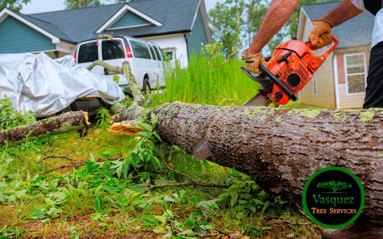 Proper tree cutting techniques using safe tree removal methods