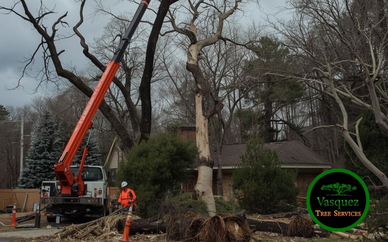 crew handling emergency tree removal cost in Little Rock after a fallen tree