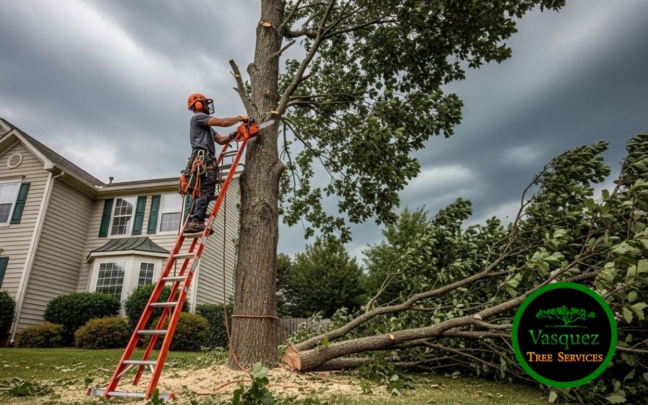 Professional storm prep tree trimming for safer trees and property