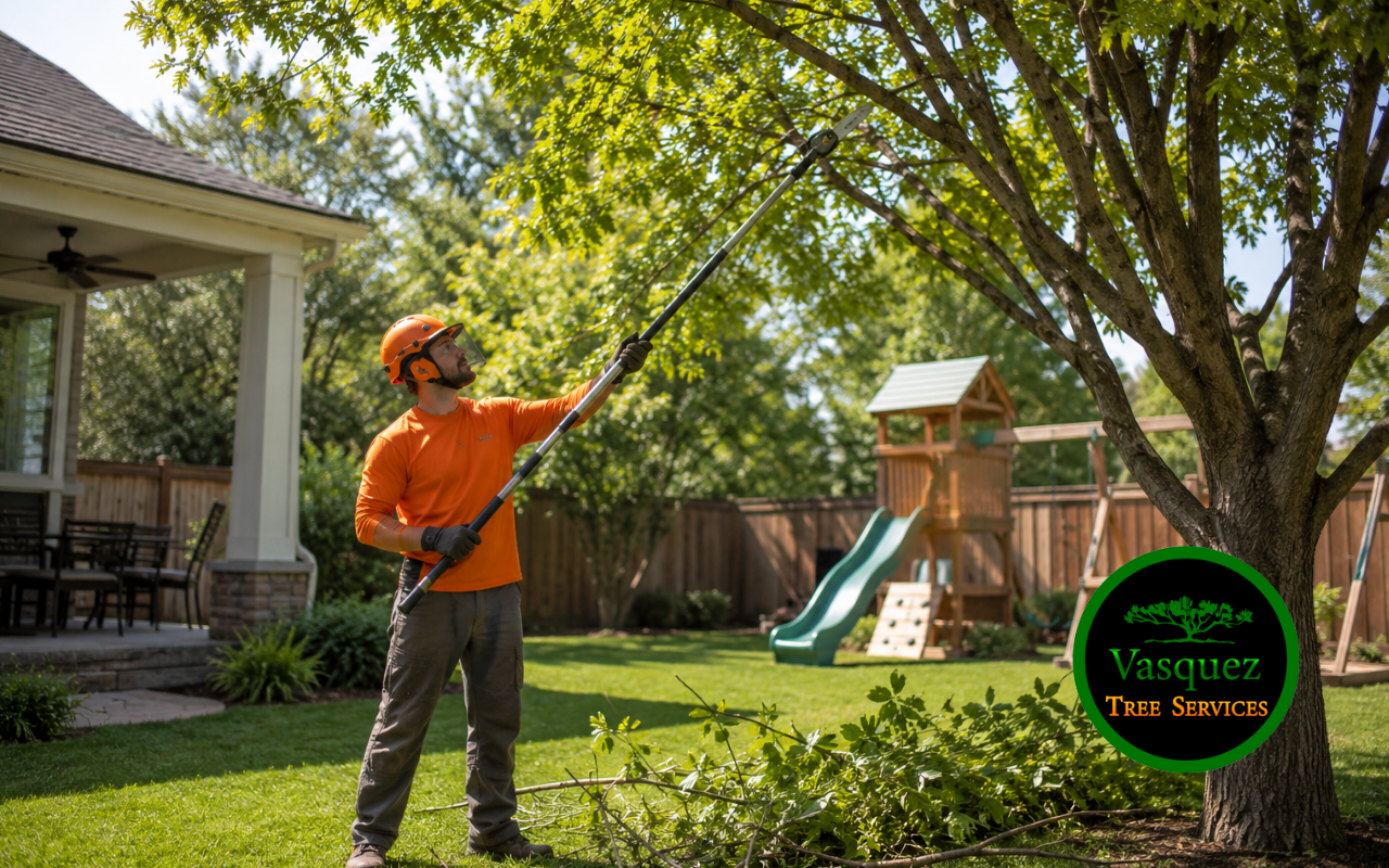 Tree cutting service removing overgrown branches in Little Rock